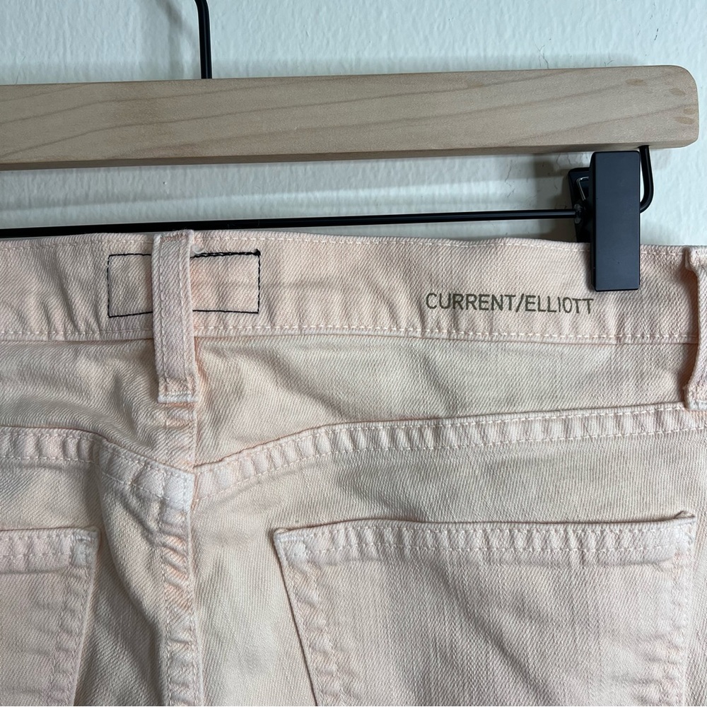 Current/Elliott Light Peach Pink "The Stiletto" Skinny Jeans - Picture 3 of 6